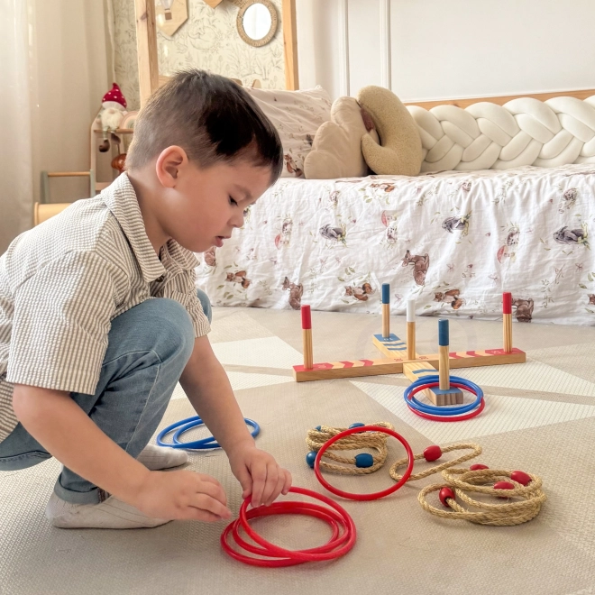Dřevěná hra Ring Cross od Tooky Toy