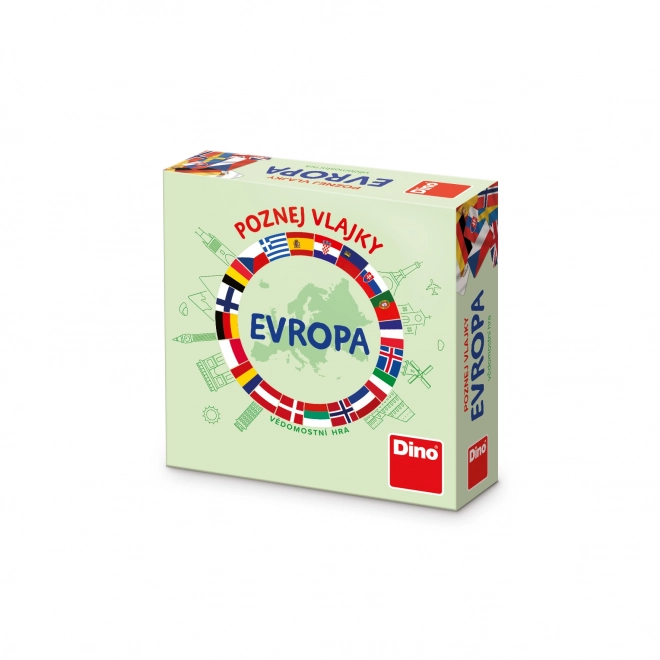 Dino Cestovní hra Poznej vlajky Evropy