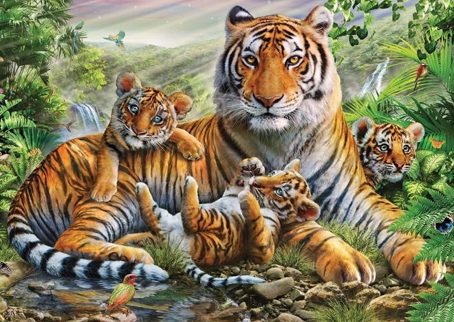 Puzzle Tygřice a mláďata 1000 dílků SCHMIDT
