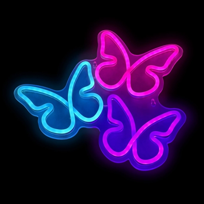Led neon lampička motýli