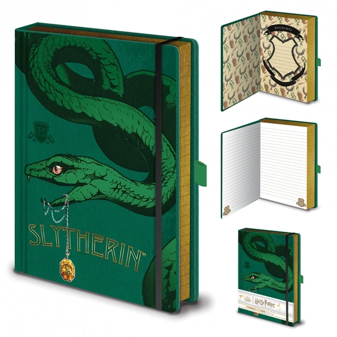 Blok A5 s motivem Zmijozel - Harry Potter