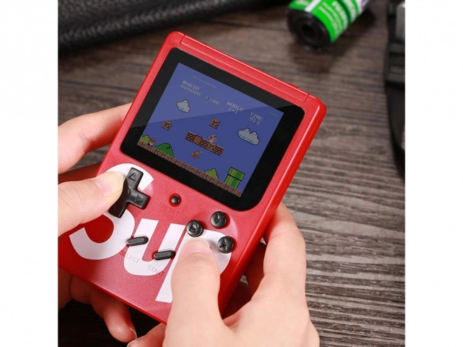 Mini přenosná retro konzole s 400 hrami