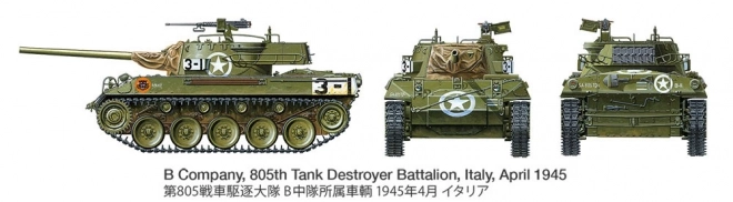 Model amerického stíhače tanků M18 Hellcat