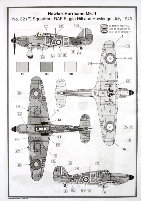 Plastikový model Hawker Hurricane Mk.1 1:48