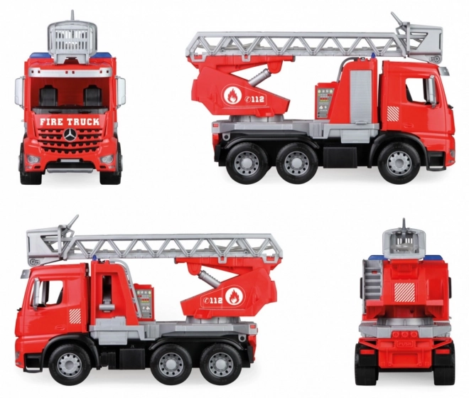 Hasičské auto Mercedes Arocs s žebříkem
