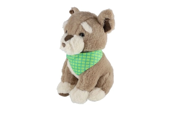 Azorek hnědý pes maskot 26 cm