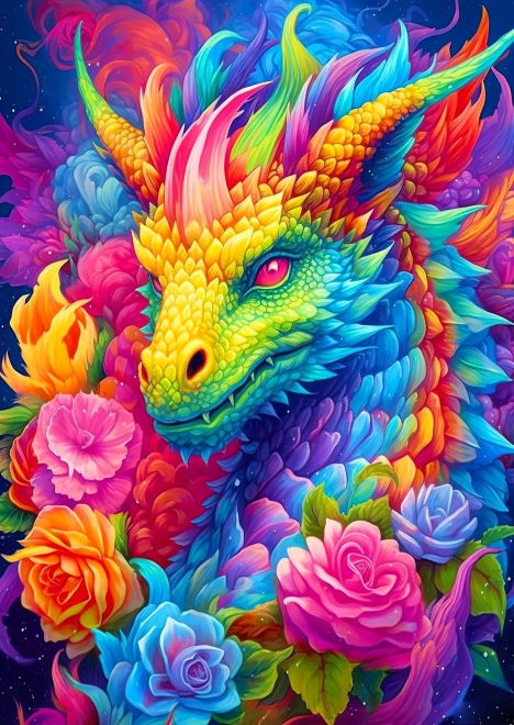 Užijte si puzzle Drak 1000 dílků