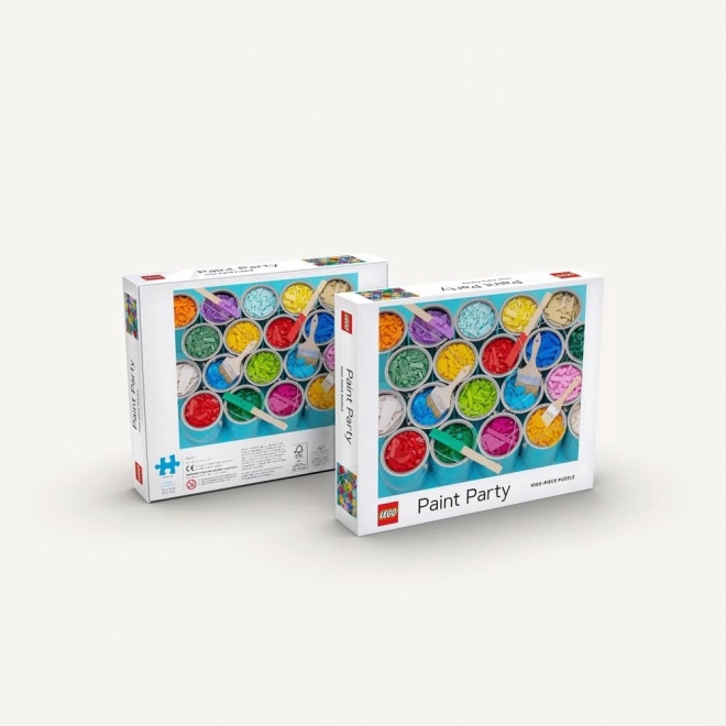Chronicle Books puzzle LEGO malířská párty 1000 dílků