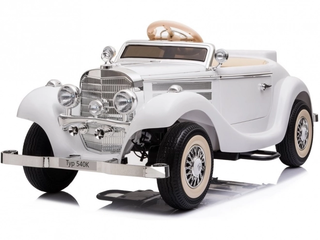 Retro auto na akumulátor Mercedes-Benz 540K – Bílé
