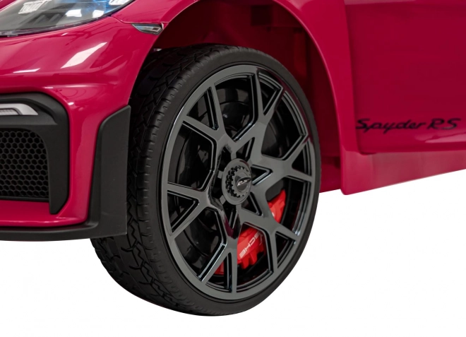 Dětský elektrický vůz Porsche 718 lakovaný – Růžový