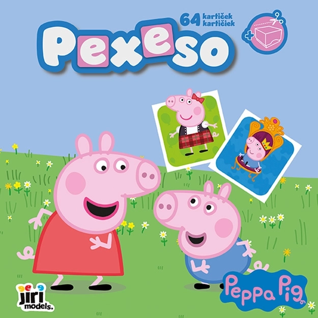 Pexeso v sešitě Prasátko Peppa