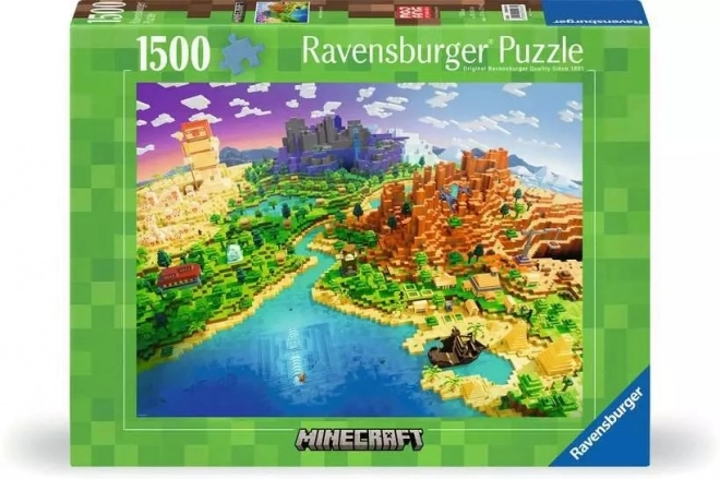 Puzzle 1500 dílků Minecraft World
