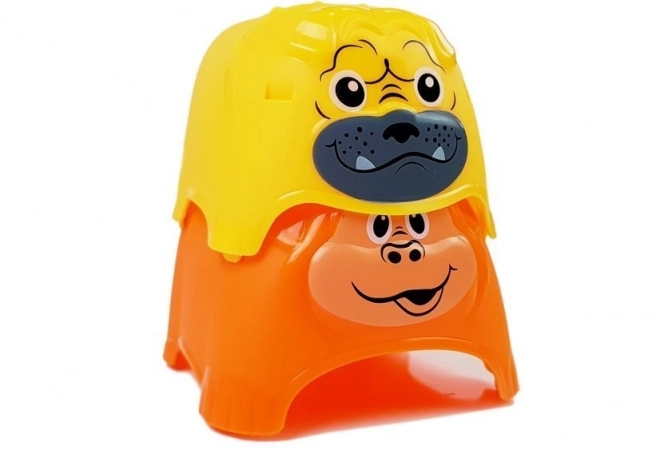 Dětské pyramidové hrnky se zvířátky