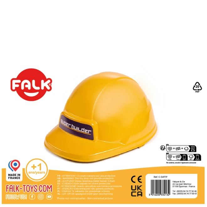 Dětská helma Falk pro děti od 3 do 7 let - žlutá