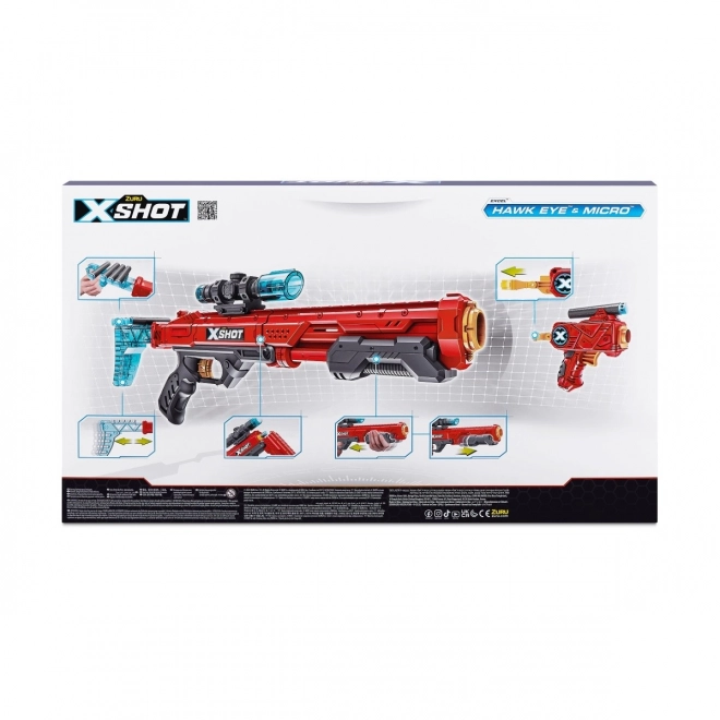 Sada blasterů X-Shot Excel Hawk Eye a Micro
