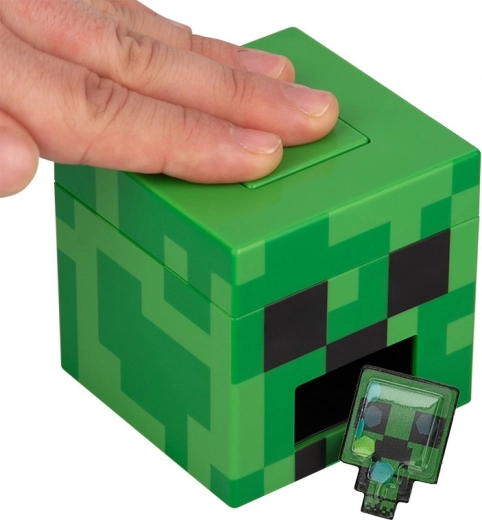 Creeper kostka s tlačítkem a výdejem