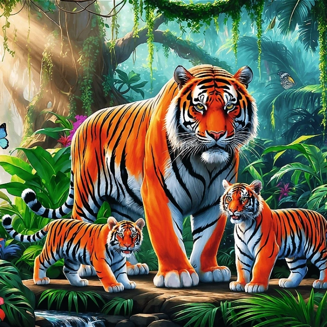 Puzzle Tygří zvyky 200 dílků