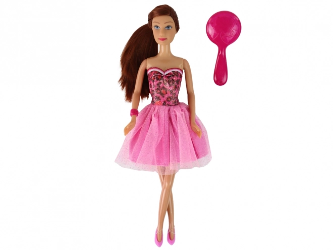 Lucy Doll Dress Pink Sada doplňků XXL