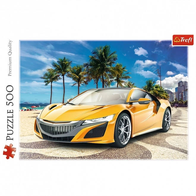 Letní dobrodružství - Auto Puzzle 500 Kousků