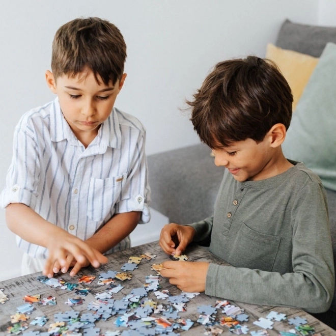 TREFL Puzzle Odvážný Lví král 4v1 (35,48,54,70 dílků)