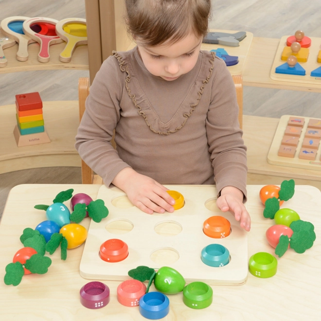 Edukativní tabule Zelenina Montessori