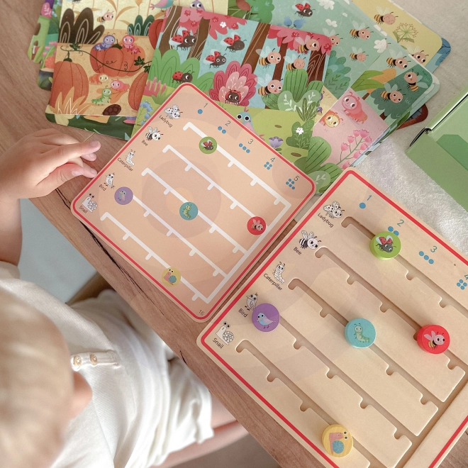 Tooky Toy dřevěná hra Nauka počítání zvířátek
