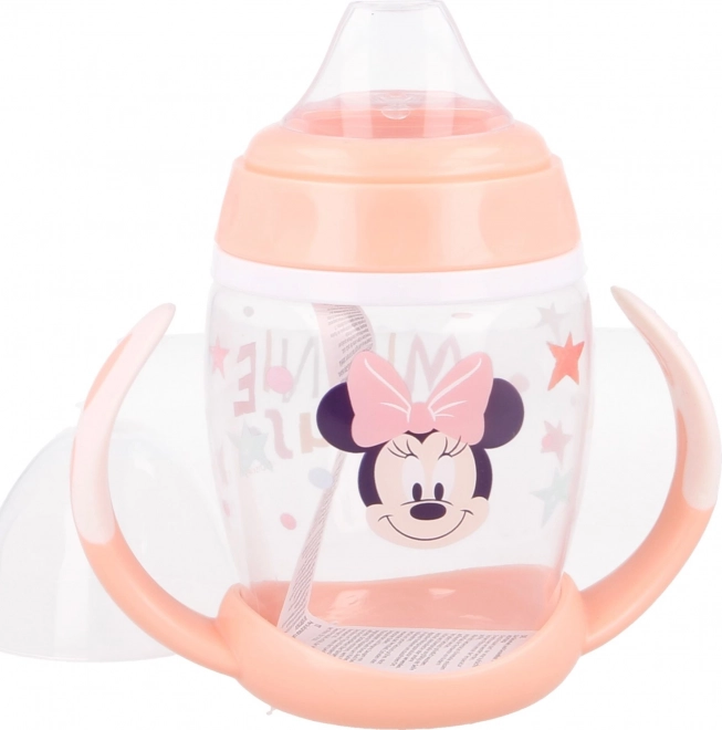 Hrneček s oušky a silikonovým náustkem Minnie 270ml