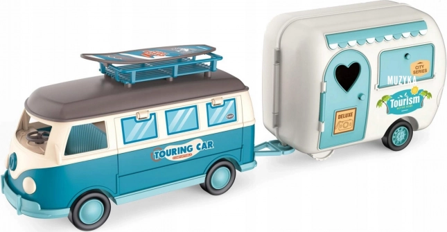 Woopie Karavan XL pro panenky Kempingová sada s přívěsem