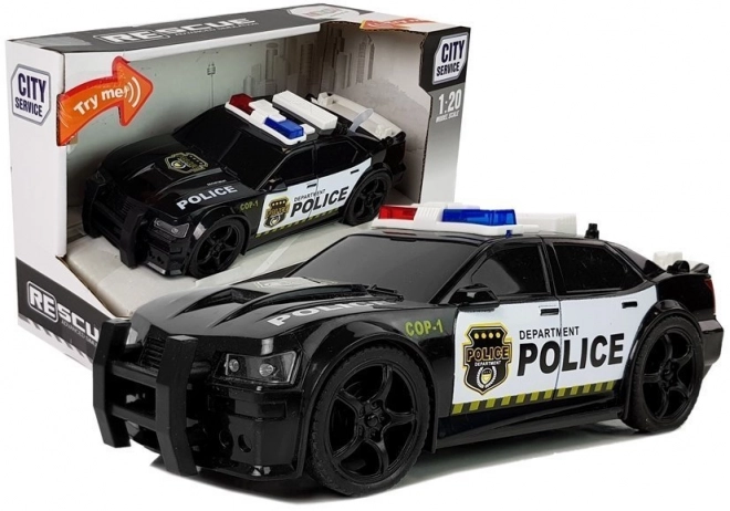 Policejní auto 1:20 Drive Fricative Sound Světelné efekty černá