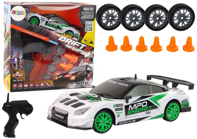 Sportovní auto Drift Dálkově ovládané R/C 15 km/h Změna kol