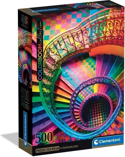 Puzzle CLEMENTONI Colorboom: Schodiště 500 dílků