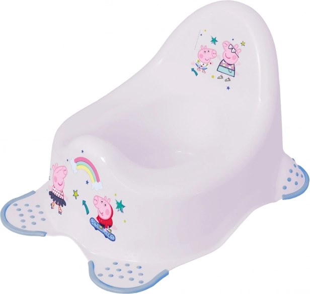 Dětský nočník Peppa – bílý, protiskluzový