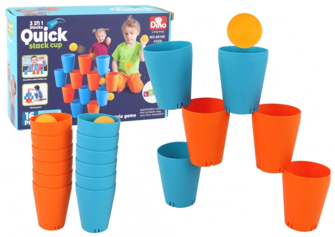 Smyslové hry 3v1 Kreativní puzzle 16 prvků