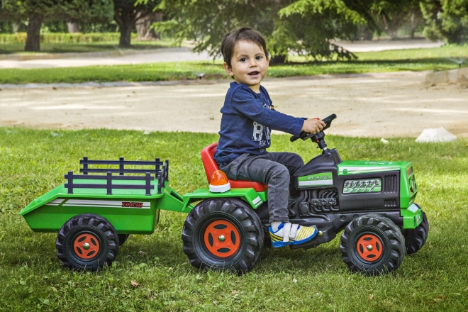 Dětský elektrický traktor s přívěsem 6V