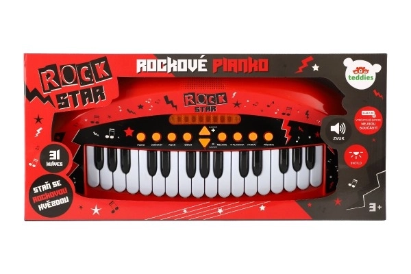 Dětské pianko ROCK STAR s 31 klávesami