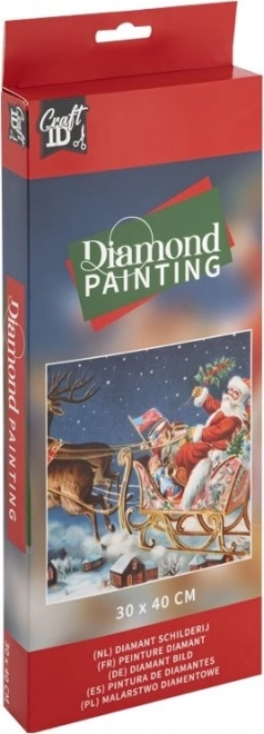 Diamantové malování Santa 30x40cm