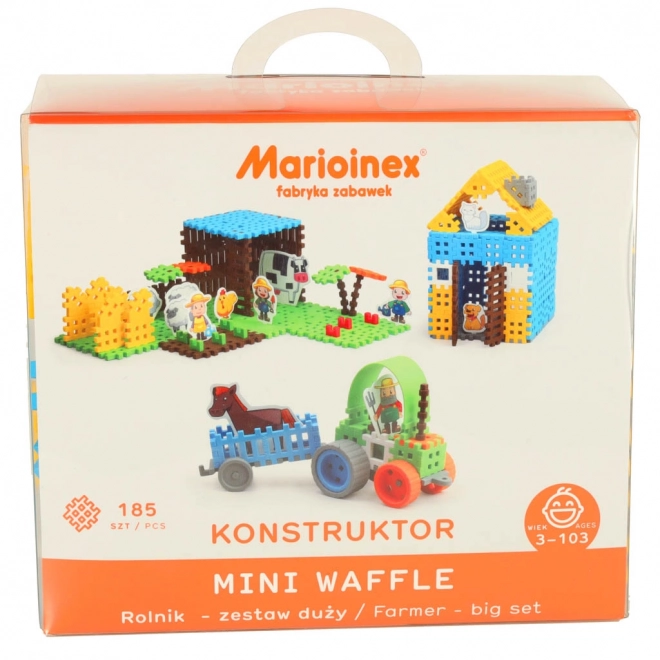Konstruktivní stavebnice Mini Waffle - Velký sada Rolník