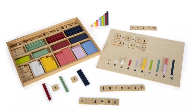 Small foot Počítání v dřevěném boxu Educate
