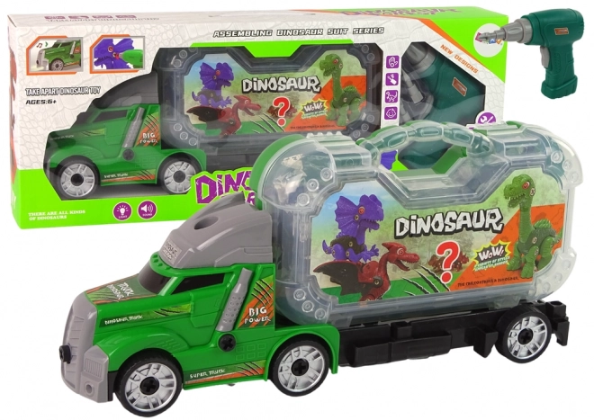 Čelovka s dinosaury pro montáž s vrtačkou