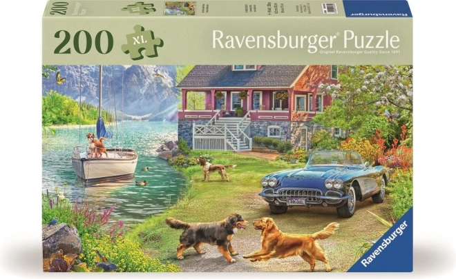 Puzzle Léto u jezera 200 dílků od Ravensburger