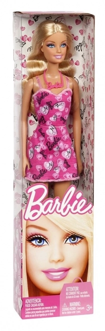 Barbie v růžových šatech