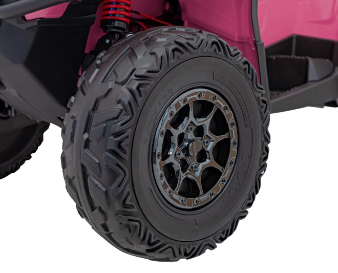 Růžový čtyřkolka Can-Am Outlander ATV
