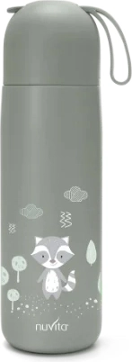 Termoska se silikonovým držákem 400 ml, sage green