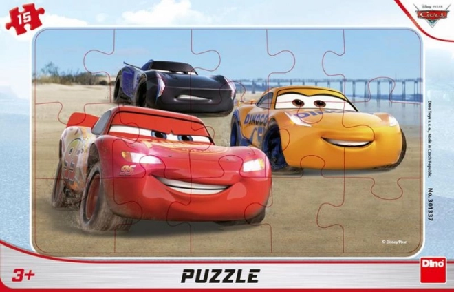Puzzle Auta 3: Blesk s obrysem 25 dílků