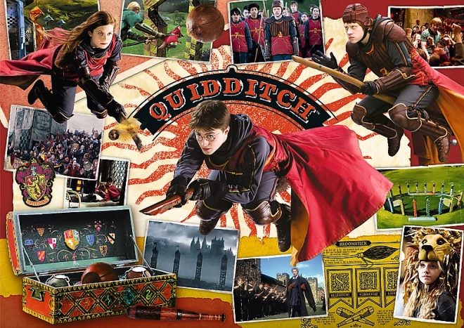 TREFL Puzzle Harry Potter: Turnaj tří kouzelníků, Famfrpál a Bradavice 400 + 500 + 600 dílků