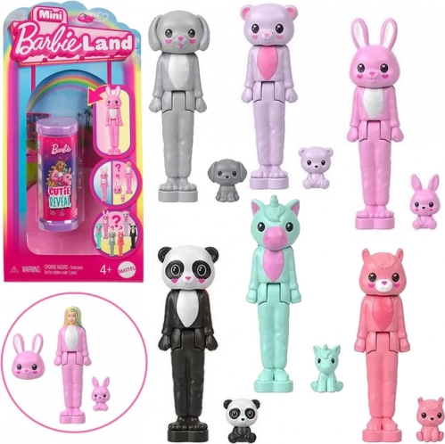 Mini panenka BARBIE Cutie Reveal v kostýmu – překvapení