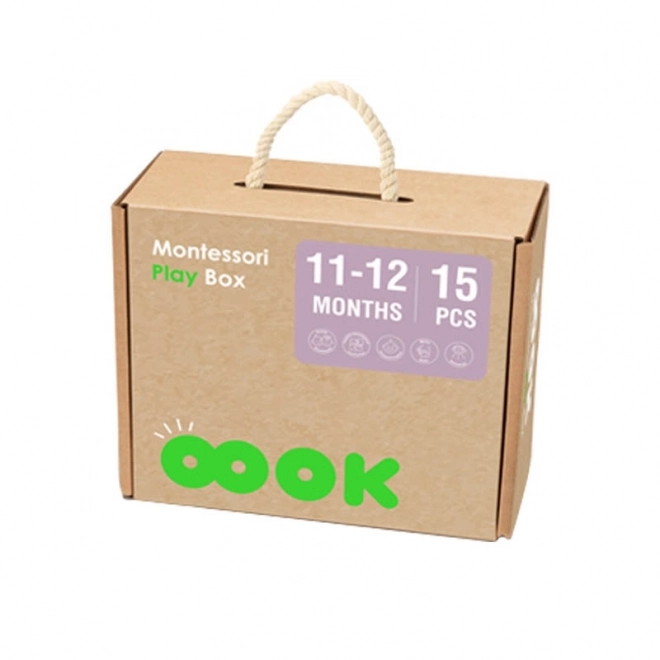 Edukativní box montessori XXL 5v1 pro miminka 11-12 měsíců
