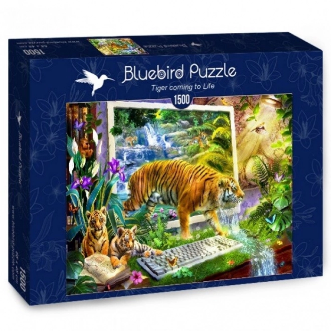 Puzzle ožívající tygři 1500 dílků