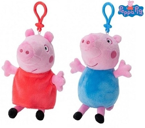 Plyšová hračka Prasátko Peppa s klipem