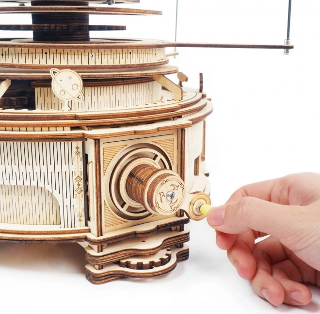 RoboTime 3D dřevěné mechanické puzzle Planetárium